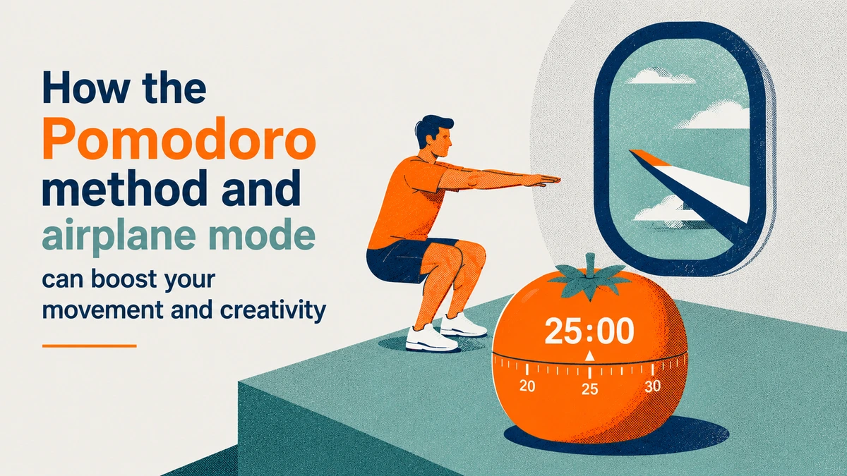 How the Pomodoro method and airplane mode can boost your movement and creativity
