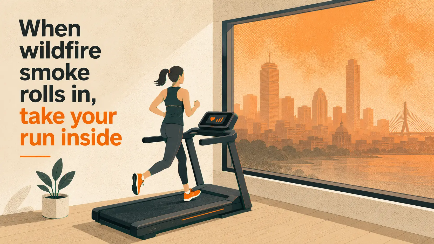 When wildfire smoke rolls in, take your run inside