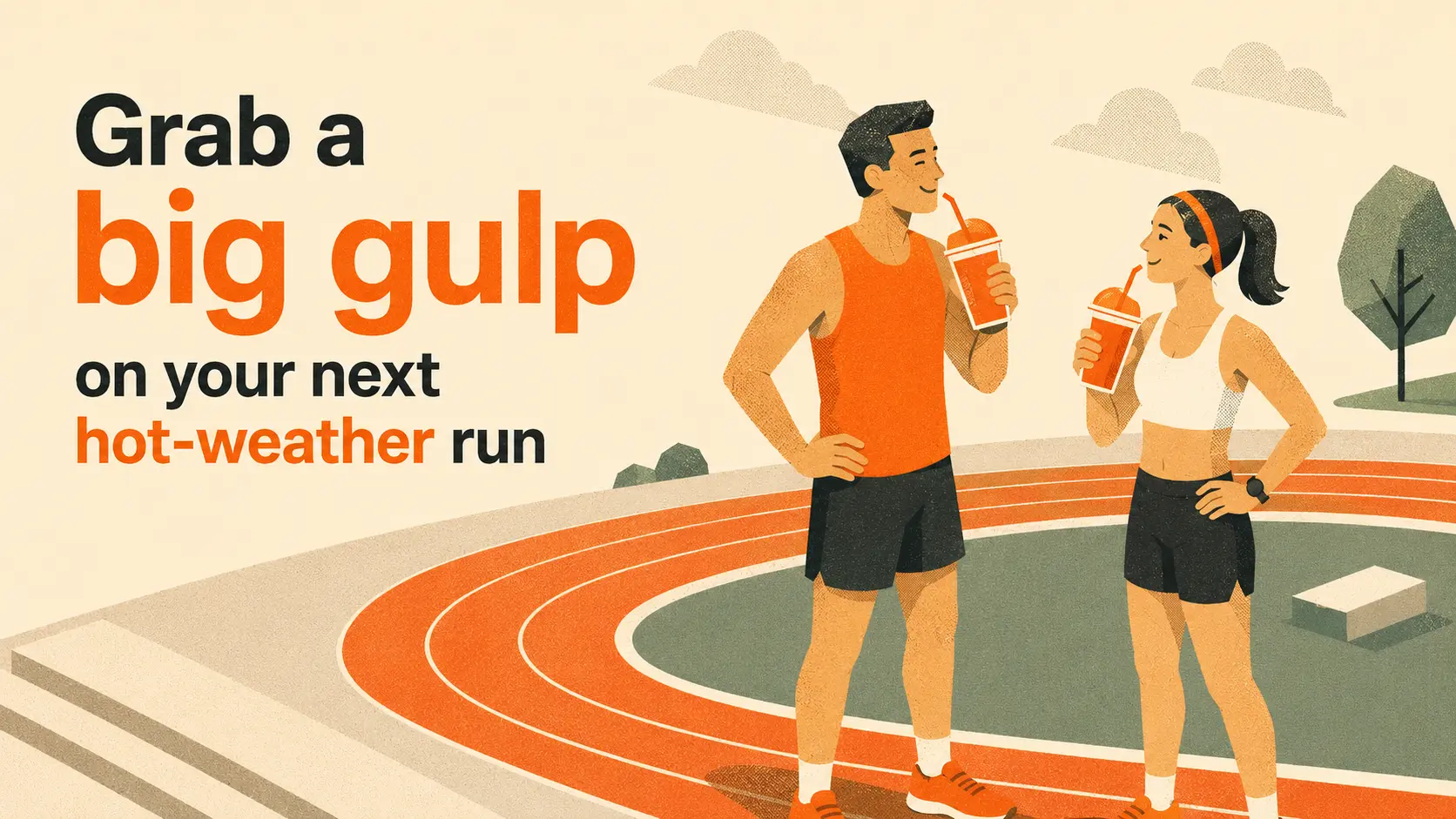 ​​Grab a big gulp on your next hot-weather run