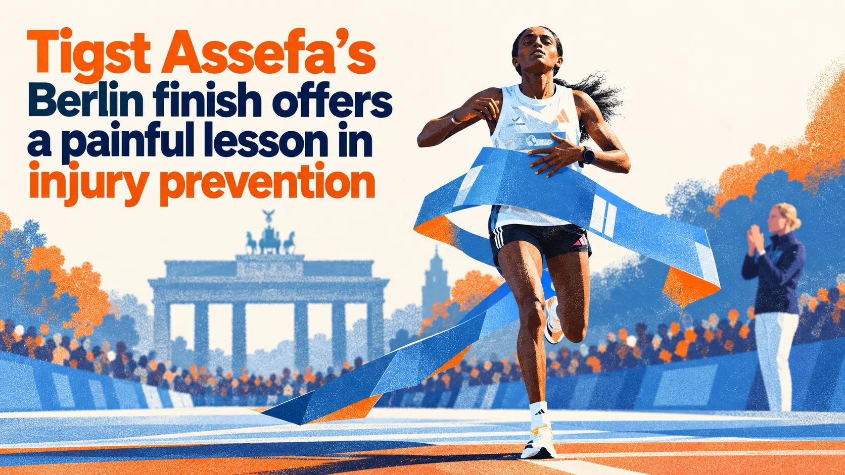 Tigst Assefa’s Berlin finish offers a painful lesson in injury prevention
